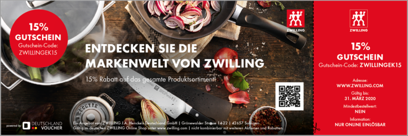 15% Gutschein bei ZWILLING