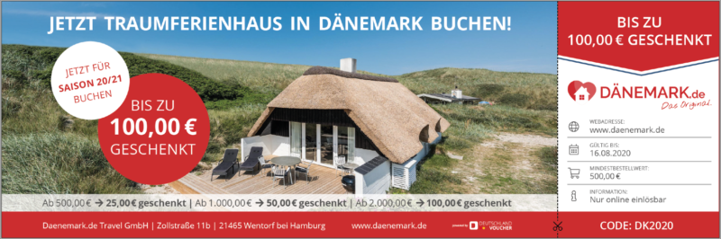 Ferienhäuser in Dänemark + 100€ Gutschein! + Daenemark.de Travel GmbH