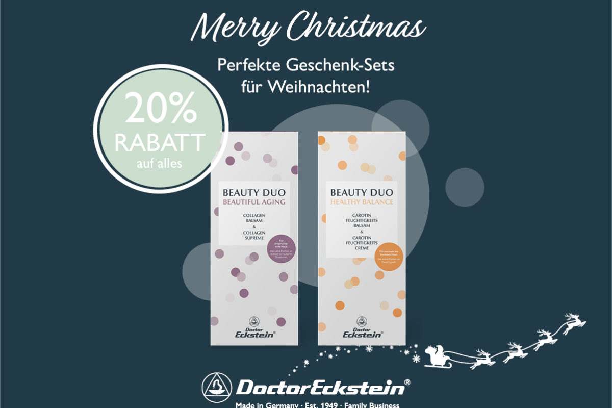 Coupon -20 % auf alles! Doctor Eckstein® – MERRY CHRISTMAS