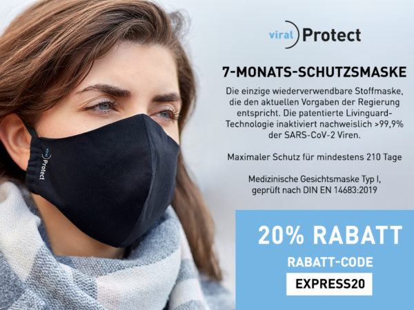 7-MONATS-SCHUTZMASKE Covid Coupon