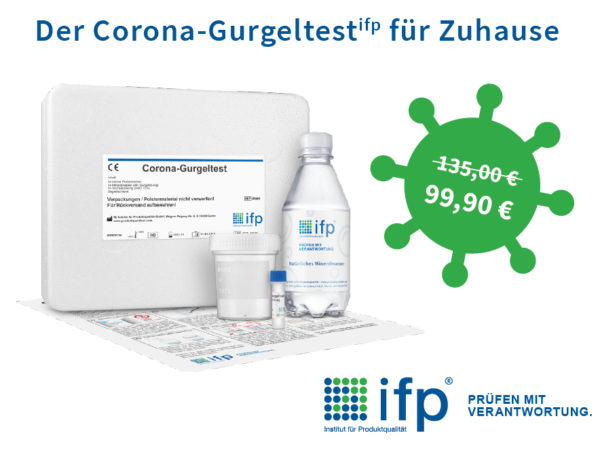 Corona-Gurgeltest für Zuhause Covid Coupon