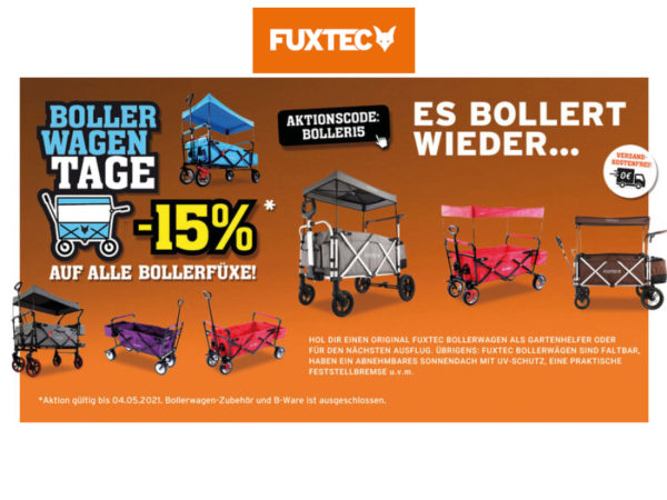 Bollerwagen Rabatt Coupon