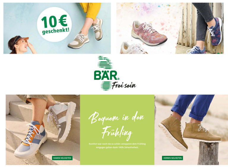 10 Euro Rabatt für Neukunden auf die Schuhe von Bär Schuhe MBW 100 Euro COUPON AKTUELL