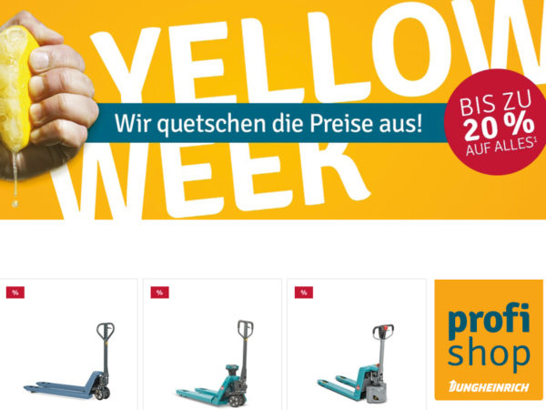 Jungheinrich profi shop Rabatt Coupon