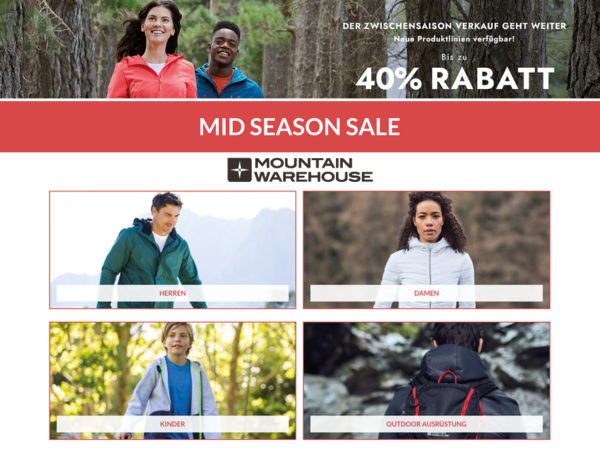 Mountainwarehouse Rabatt Coupon