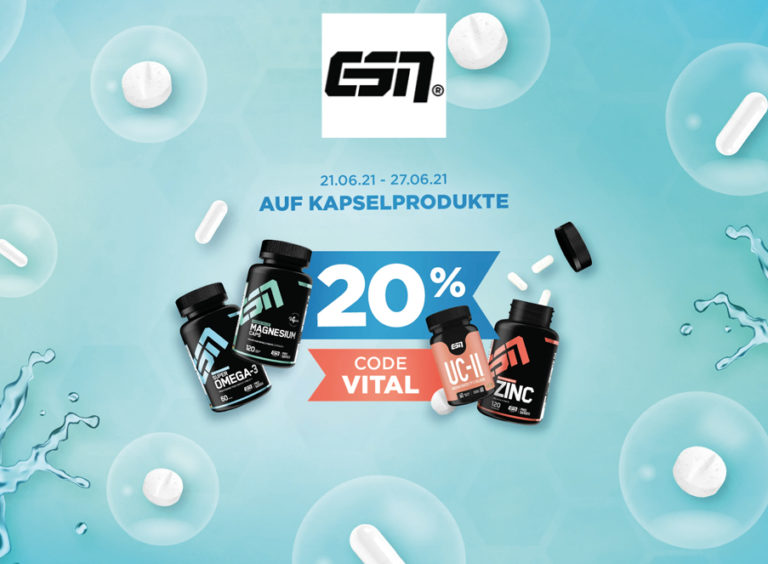 20 % Rabatt für alle Kapselprodukte ESN – COUPON AKTUELL